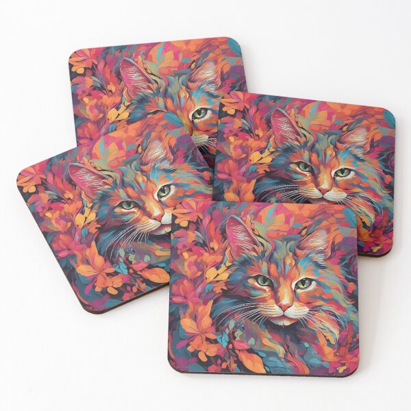 Item preview, The Mesmerizing Cat in Vector Brilliance" designed and sold by Manoj Kumar  Mandali.