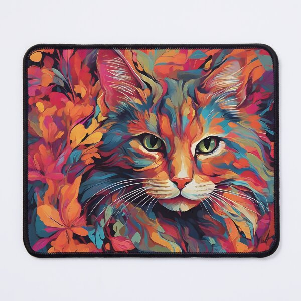 Item preview, The Mesmerizing Cat in Vector Brilliance" designed and sold by Manoj Kumar  Mandali.