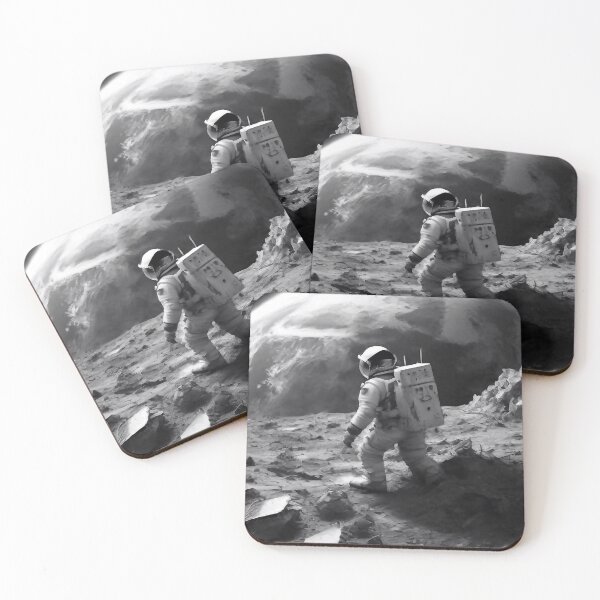 Item preview, An astronaut looking at the destruction of planet earth designed and sold by M-Y-A-R-T-.