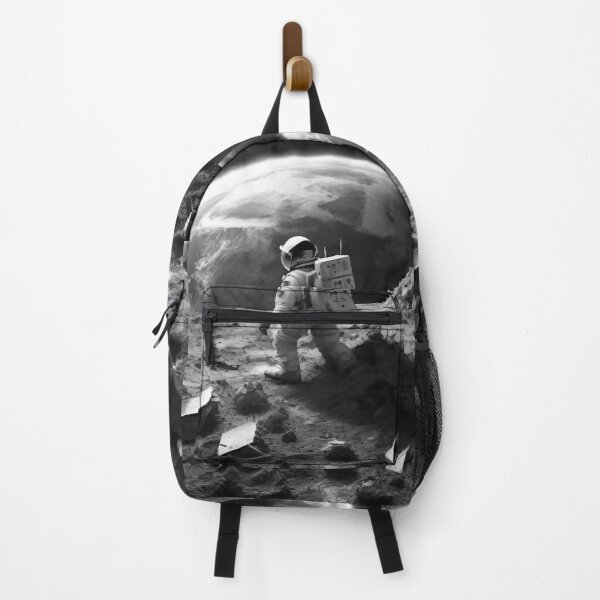 Item preview, An astronaut looking at the destruction of planet earth designed and sold by M-Y-A-R-T-.