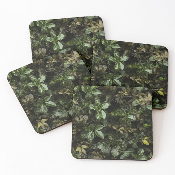 Item preview, Dark Green Wet Leaves seamless pattern designed and sold by Reichcorp.