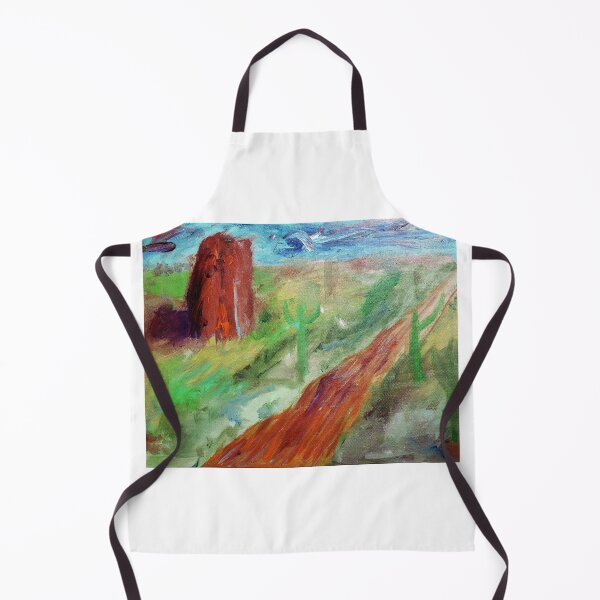 Item preview, "Landscape with Butte and Cacti" designed and sold by HuzzaCreative.
