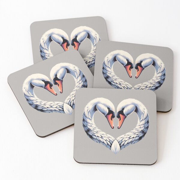 Item preview, A Swanderful Connection Two Swans Forming a Heart designed and sold by NAFDesigns.