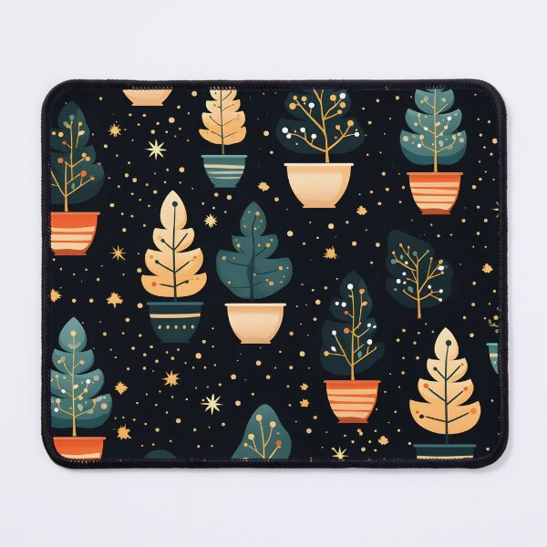 Item preview, Christmas trees single plant in pot cartoon style designed and sold by MuteluArtwork.