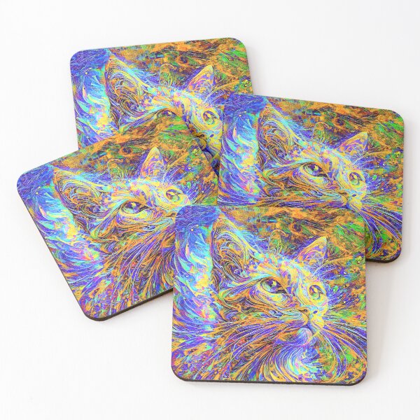 Item preview, Abstractions of abstract abstraction of cat. DeepDream #3826288068810 designed and sold by blackhalt.