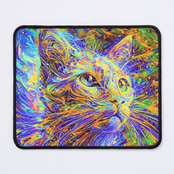 Item preview, Abstractions of abstract abstraction of cat. DeepDream #3826288068810 designed and sold by blackhalt.