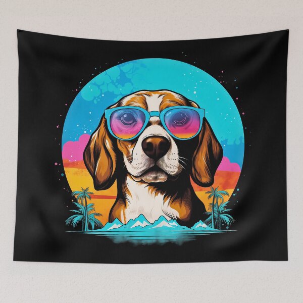 Artikelvorschau, Coole Beagle-Hunderasse mit Sonnenbrille entworfen und verkauft von NBSStore.