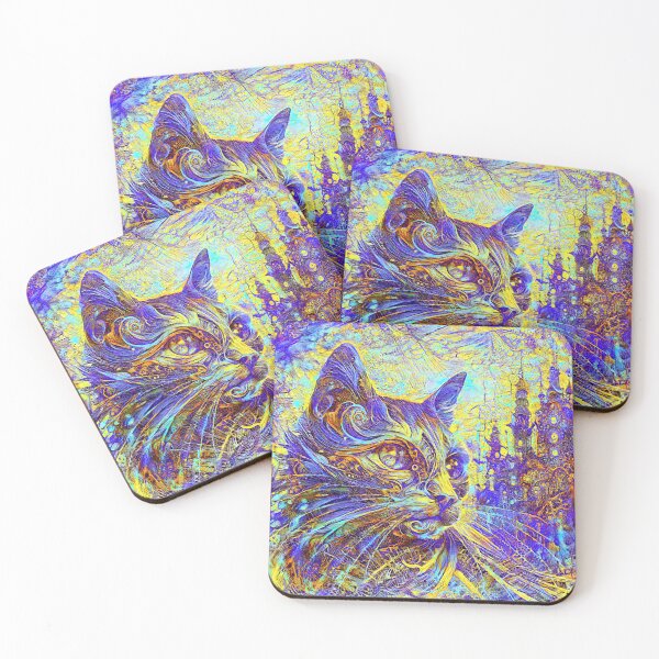 Item preview, Abstractions of abstract abstraction of cat. DeepDream #1230734650615 designed and sold by blackhalt.