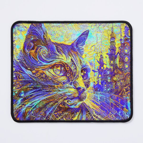 Item preview, Abstractions of abstract abstraction of cat. DeepDream #1230734650615 designed and sold by blackhalt.