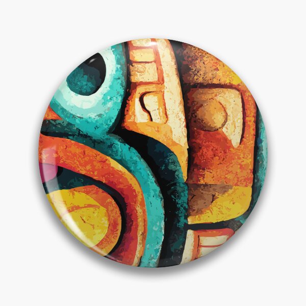 Item preview, Indian Mayan Aztec Boho Tribal Ethnic Carving designed and sold by Vector Scout Lab.