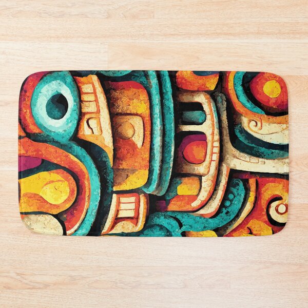 Artikelvorschau, Indische Maya-Azteken-Boho-Stammes-Ethnische Schnitzerei entworfen und verkauft von Vector Scout Lab.