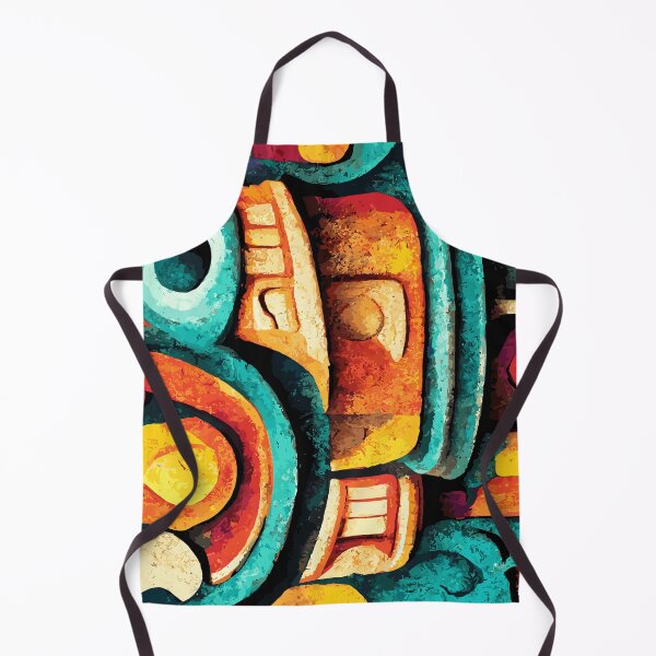 Item preview, Indian Mayan Aztec Boho Tribal Ethnic Carving designed and sold by Vector Scout Lab.