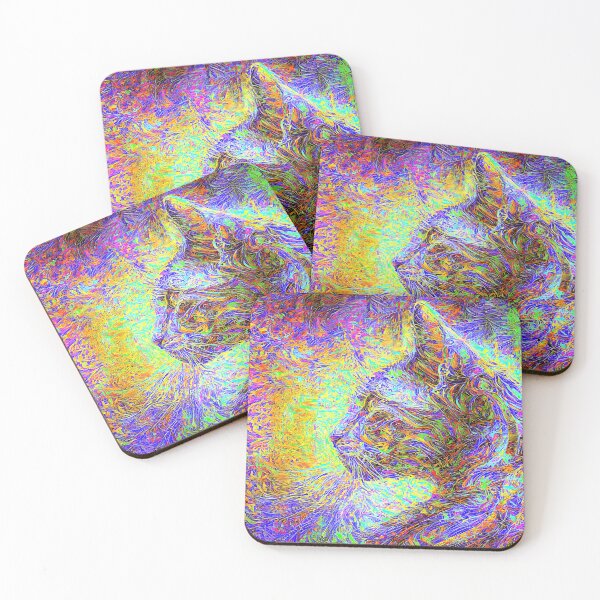 Item preview, Abstractions of abstract abstraction of cat. DeepDream #6148401809671 designed and sold by blackhalt.