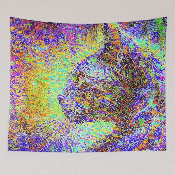 Item preview, Abstractions of abstract abstraction of cat. DeepDream #6148401809671 designed and sold by blackhalt.