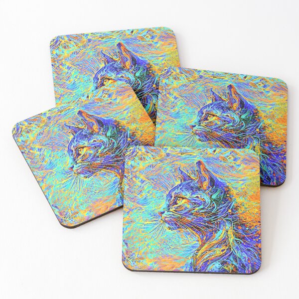 Item preview, Abstractions of abstract abstraction of cat. DeepDream #6718942974693 designed and sold by blackhalt.