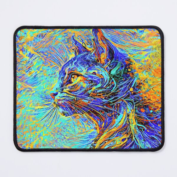 Item preview, Abstractions of abstract abstraction of cat. DeepDream #6718942974693 designed and sold by blackhalt.