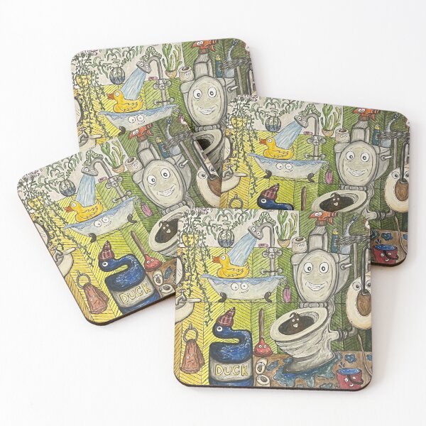 Item preview, Cute Bathroom Pandemonium designed and sold by PokeyMgbgt.