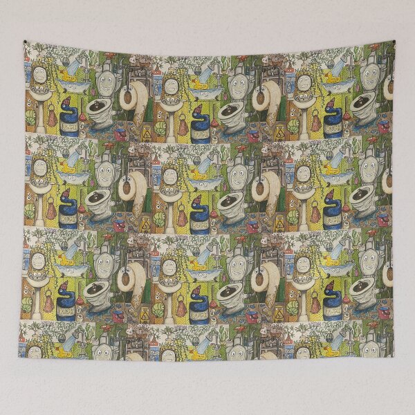 Item preview, Cute Bathroom Pandemonium designed and sold by PokeyMgbgt.