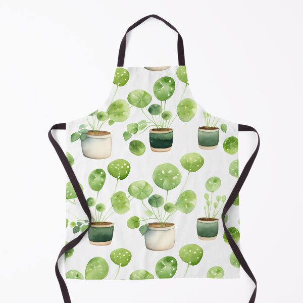 Item preview, Pilea peperomioides watercolor pattern designed and sold by Sp3ctrumOfColor.