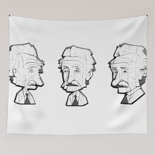 Item preview, Einstein triptych designed and sold by PutiPato42.
