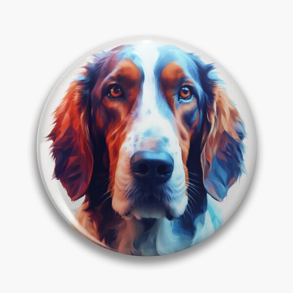 Item preview, Irish Dream: A Setter in Stained Glass  designed and sold by btcethnft.