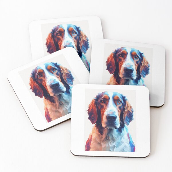 Item preview, Irish Dream: A Setter in Stained Glass  designed and sold by btcethnft.