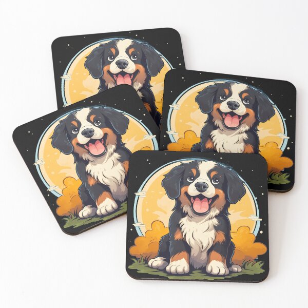 Item preview, Cute bernese mountain dog breed puppy illustration designed and sold by NBSStore.