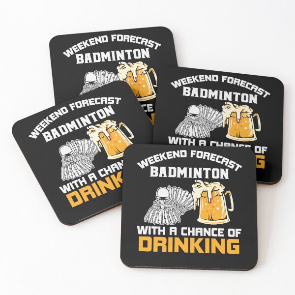 Item preview, Funny Badminton Quote, Beer Lover, Cool Badminton For Men Women Shuttlecock Sports Team Player, Funny trainer, Badminton Lover designed and sold by behindthefacts.