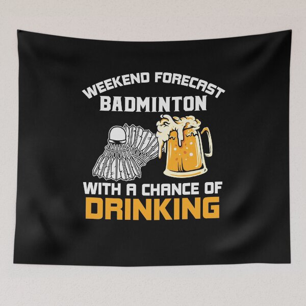 Item preview, Funny Badminton Quote, Beer Lover, Cool Badminton For Men Women Shuttlecock Sports Team Player, Funny trainer, Badminton Lover designed and sold by behindthefacts.