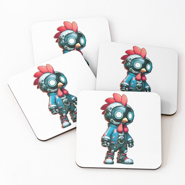 Item preview, Cute Cyberpunk Robot Rooster! designed and sold by kukamatsu.
