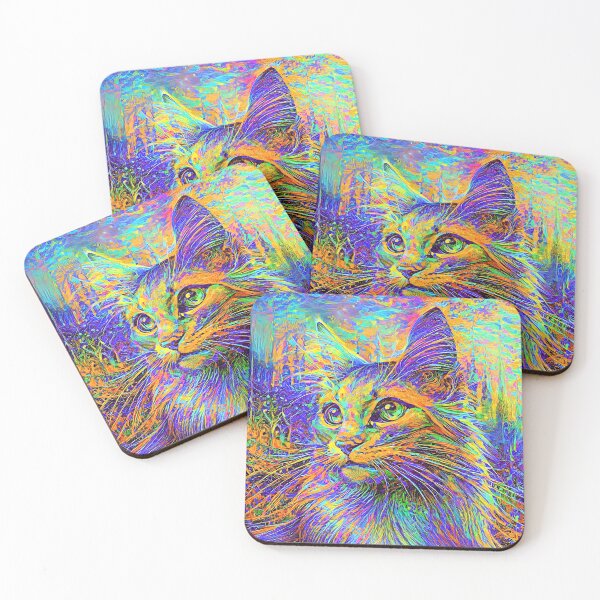 Item preview, Abstractions of abstract abstraction of cat. DeepDream #1360722882231 designed and sold by blackhalt.