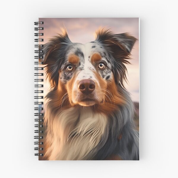 Item preview, Cute australian shepherd dog breed photography at sunset, aussie shepard designed and sold by NBSStore.