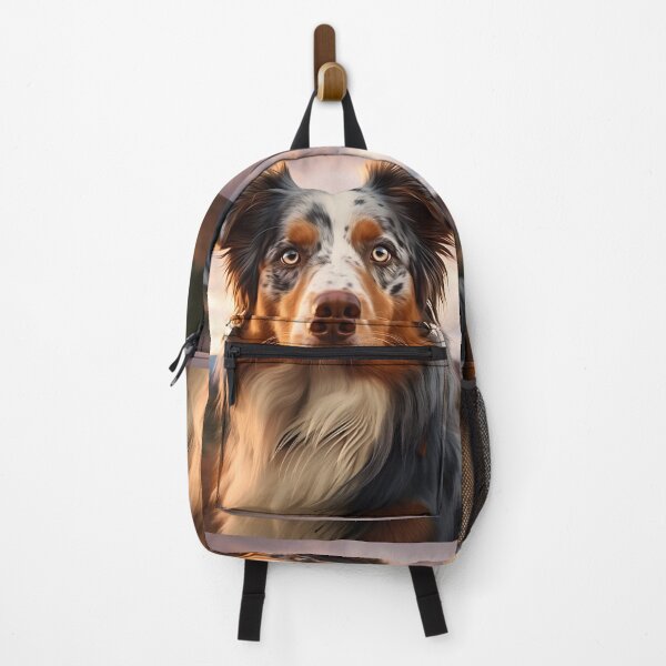 Item preview, Cute australian shepherd dog breed photography at sunset, aussie shepard designed and sold by NBSStore.