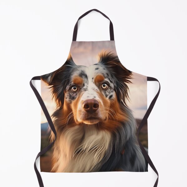 Item preview, Cute australian shepherd dog breed photography at sunset, aussie shepard designed and sold by NBSStore.