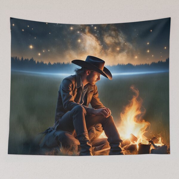Item preview, Cowboy at the campfire designed and sold by PutiPato42.