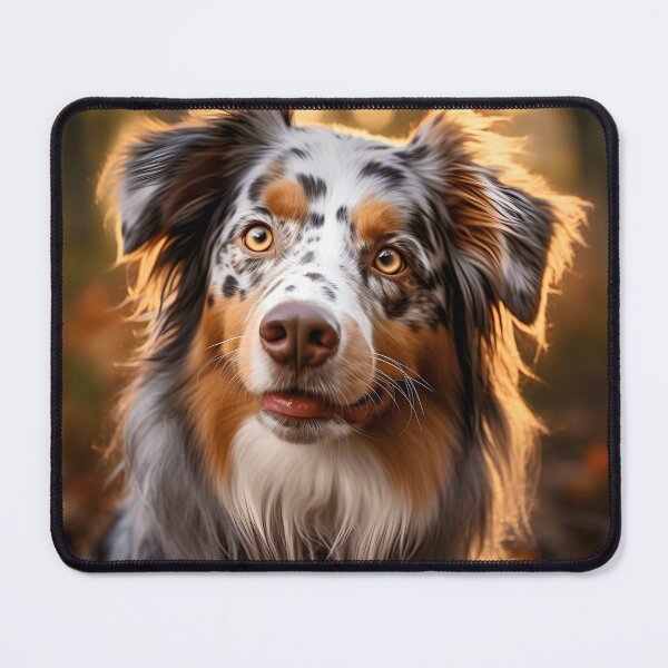 Item preview, Cute australian shepherd dog breed photography at sunset, aussie shepard designed and sold by NBSStore.