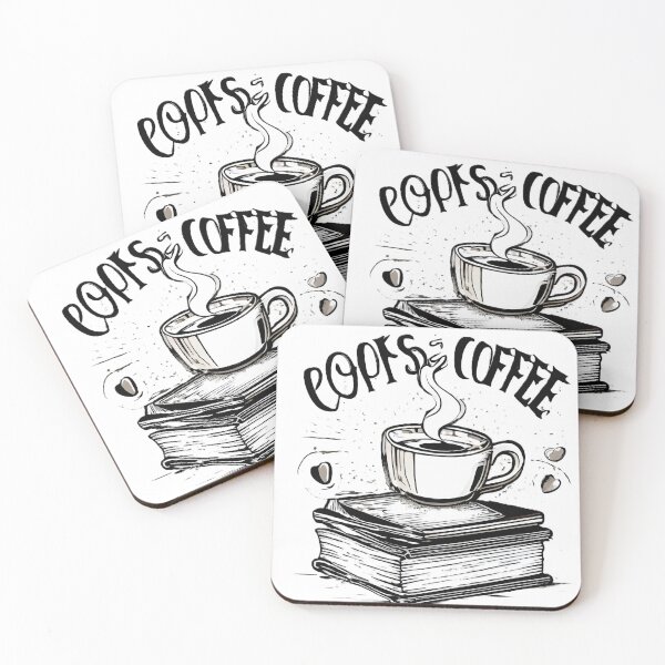 Item preview, Books and coffee in black and white theme designed and sold by All-N-All-2.