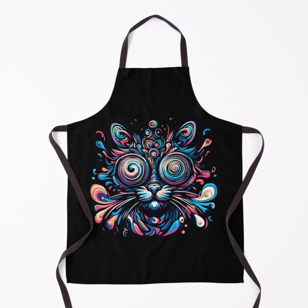 Item preview, Abstract Psychedelic Cat designed and sold by TomFrontierArt.