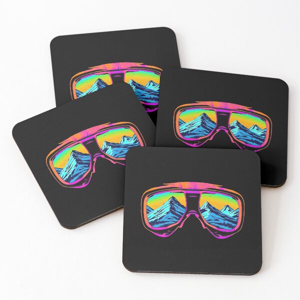 Item preview, Neon bicycle glasses, ski glasses, snowboard glasses, cycling, winter sports designed and sold by WallGemsArt.