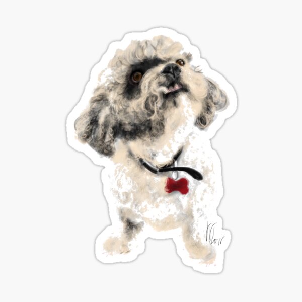 Angry Pooch Sticker