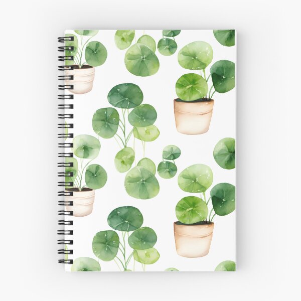 Item preview, Pilea watercolor pattern designed and sold by Sp3ctrumOfColor.