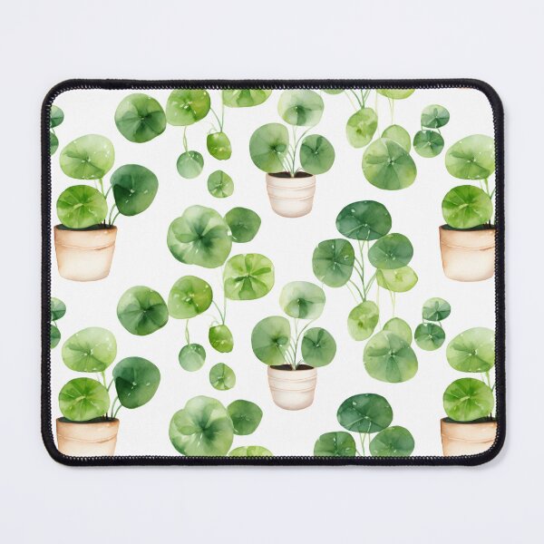 Item preview, Pilea watercolor pattern designed and sold by Sp3ctrumOfColor.