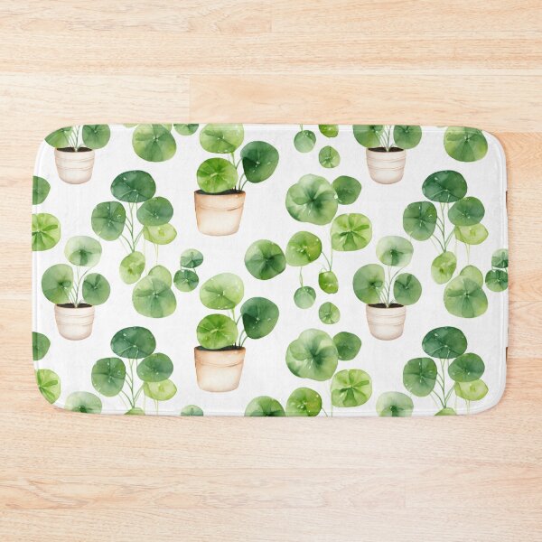 Item preview, Pilea watercolor pattern designed and sold by Sp3ctrumOfColor.