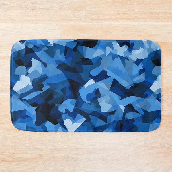 Item preview, Blue Camo seamless pattern designed and sold by Reichcorp.