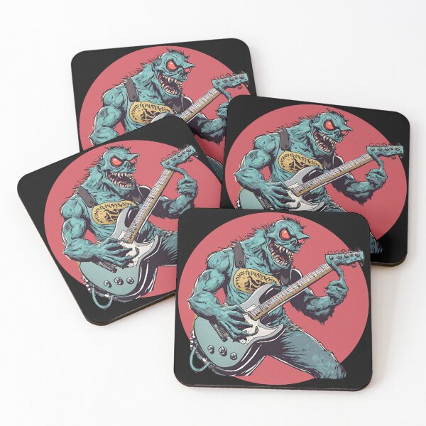 Item preview, RED EYED MONSTER – red eyes monster – guitarist red eyes – guitarist monster designed and sold by Musicians-world.