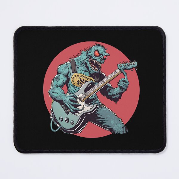 Item preview, RED EYED MONSTER – red eyes monster – guitarist red eyes – guitarist monster designed and sold by Musicians-world.