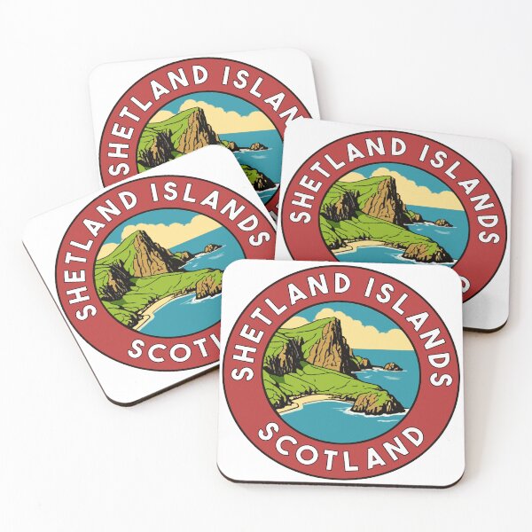 Item preview, Shetland Islands Vintage Style Decal designed and sold by Decal Mania.
