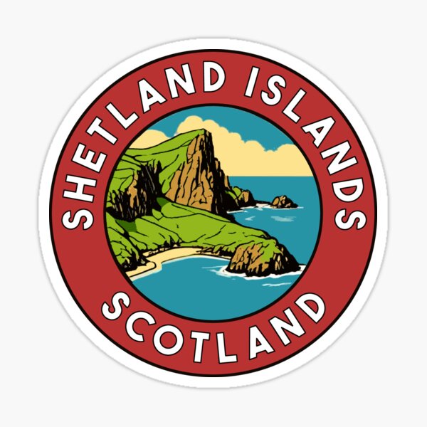 Item preview, Shetland Islands Vintage Style Decal designed and sold by zsonn.