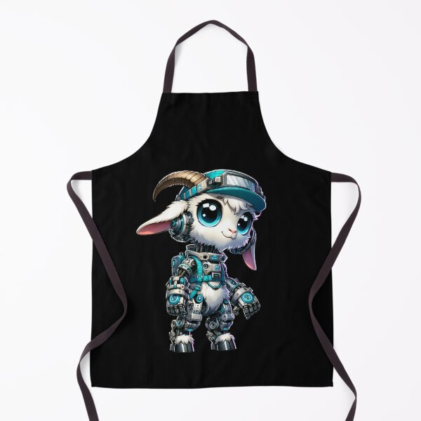 Item preview, Cute Cyberpunk Robot Goat! designed and sold by kukamatsu.