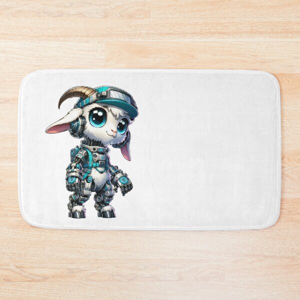 Item preview, Cute Cyberpunk Robot Goat! designed and sold by kukamatsu.